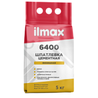 Шпатлевка д/наружн.и внутрен. работ ilmax 6400 cemcoat 5кг