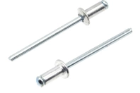 Заклёпка 4х10, алюминий/сталь, RAL9003 (белый сигналь) (пакет/50шт)