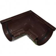 Угол желоба 90град. ПВХ коричн