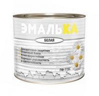 Эмаль ПФ-115 С Эмалька для наружных и внутренних работ белая 10л (с) (11кг)