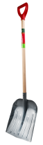 2263-ч БЦМ Лопата снеговая Рыдлёвка 330х370х1360 мм, стальная, дерев.черенок