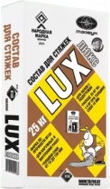Смесь сухая для стяжек цемент. ЛЮКС (меш25кг)
