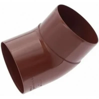 Колено трубы 45град. ПВХ (У) кор.