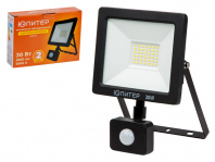 Прожектор светодиодный с датч. движ. 30 Вт 6500K ЮПИТЕР, арт.JP1221-30