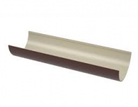 Желоб ПВХ (3м) (У) коричнево-белый