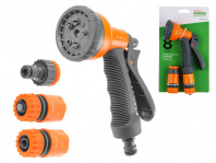 Пистолет распылитель 8-позиц. + н-р фитинга Startul Garden