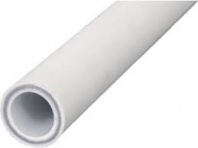 Труба ПП стекловолокно 20х3,4 PN25 серый (2 метра) РосТурПласт, арт.17620