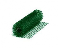 Сетка-рабица в ПВХ 55*55 д. 2,4 мм, высота 1,2 м, рулон 10 м (зелен.)