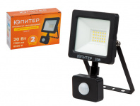 Прожектор светодиодный с датч. движ. 20 Вт 6500K ЮПИТЕР, арт.JP1221-20